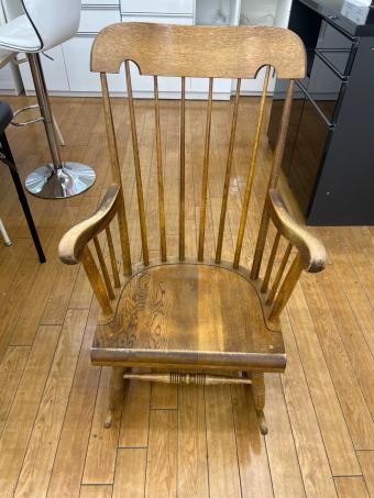 飛騨産業 (ヒダサンギョウ) ロッキングチェアー キツツキマーク ブラウン