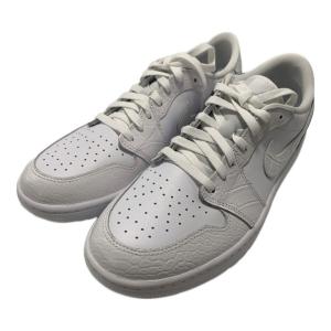 NIKE (ナイキ) ゴルフシューズ DD9315-110 AIR JORDAN1 LOW “Crocodile Skin” メンズ SIZE 29.5cm ホワイト