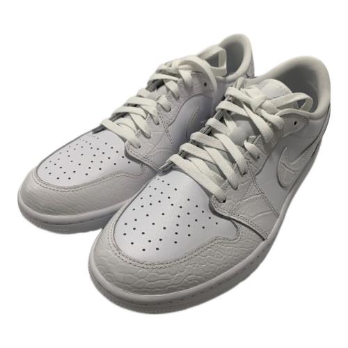 NIKE (ナイキ) ゴルフシューズ DD9315-110 AIR JORDAN1 LOW “Crocodile Skin” メンズ SIZE 29.5cm ホワイト