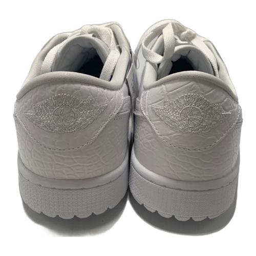 NIKE (ナイキ) ゴルフシューズ DD9315-110 AIR JORDAN1 LOW “Crocodile Skin” メンズ SIZE 29.5cm ホワイト