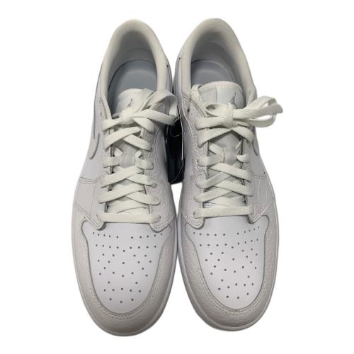 NIKE (ナイキ) ゴルフシューズ DD9315-110 AIR JORDAN1 LOW “Crocodile Skin” メンズ SIZE 29.5cm ホワイト