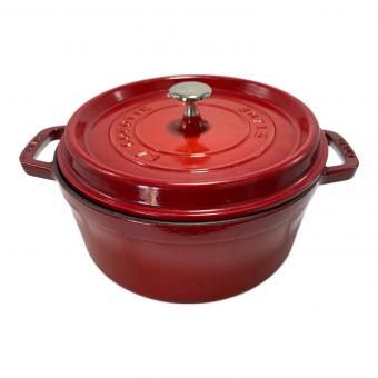 Staub (ストウブ) 鍋 1102406 SIZE 24cm レッド ココット・ロンド