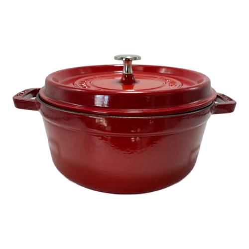 Staub (ストウブ) 鍋 1102406 SIZE 24cm レッド ココット・ロンド