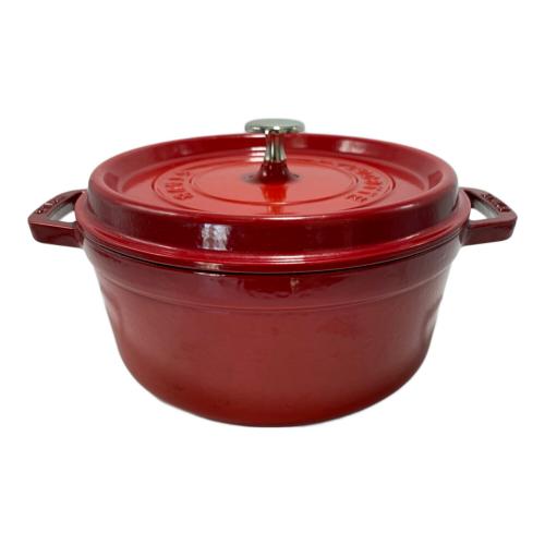 Staub (ストウブ) 鍋 1102406 SIZE 24cm レッド ココット・ロンド