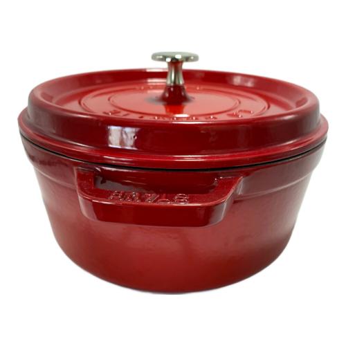 Staub (ストウブ) 鍋 1102406 SIZE 24cm レッド ココット・ロンド