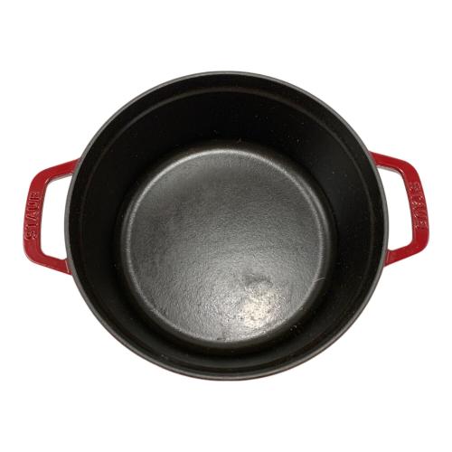 Staub (ストウブ) 鍋 1102406 SIZE 24cm レッド ココット・ロンド