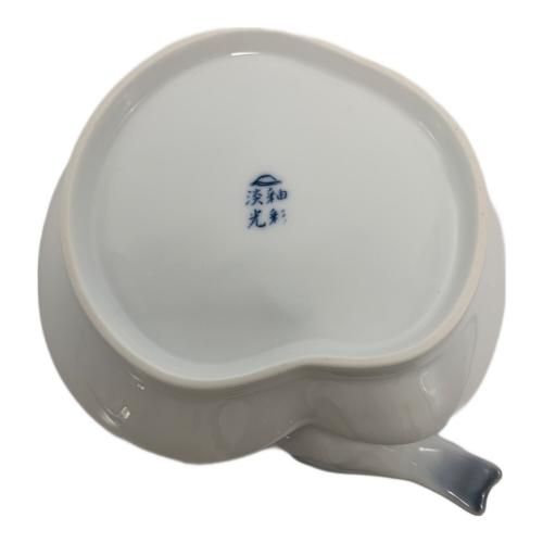 深川製磁 (フカガワセイジ) 彫刻皿 釉彩小鳥 彫刻皿