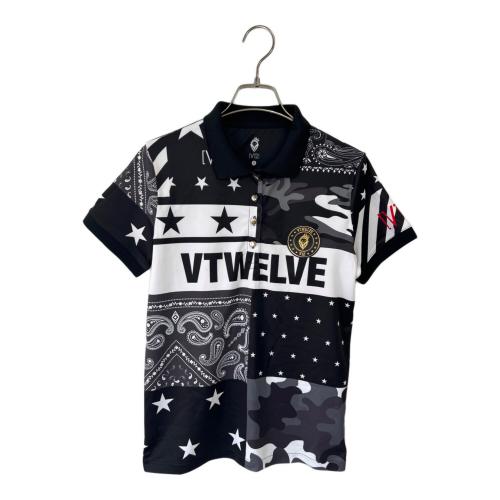 V12 (ヴィトゥエルブ) ゴルフウェア(トップス) V122110-CT20 レディース SIZE 1 ブラック×ホワイト