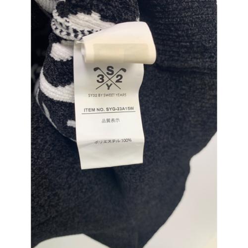 sy32 by sweet years (エスワイサーティトゥバイスィートイヤーズ) ゴルフウェア(トップス) SYG-23A15W レディース SIZE M ブラック×ホワイト