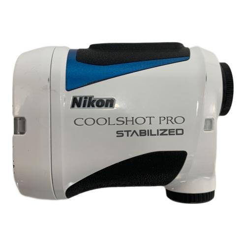 Nikon (ニコン) ゴルフ用レーザー距離計 ホワイト COOLSHOT PRO STABILIZED