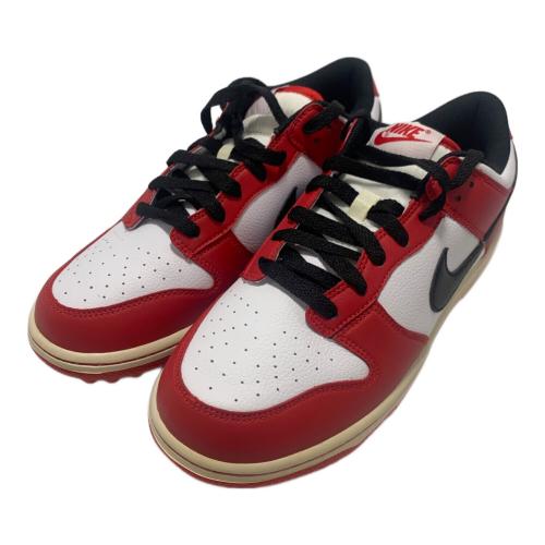 NIKE (ナイキ) DUNK LOW CHICAGO GOLF 488345-106 レディース SIZE 25.5cm レッド×ホワイト