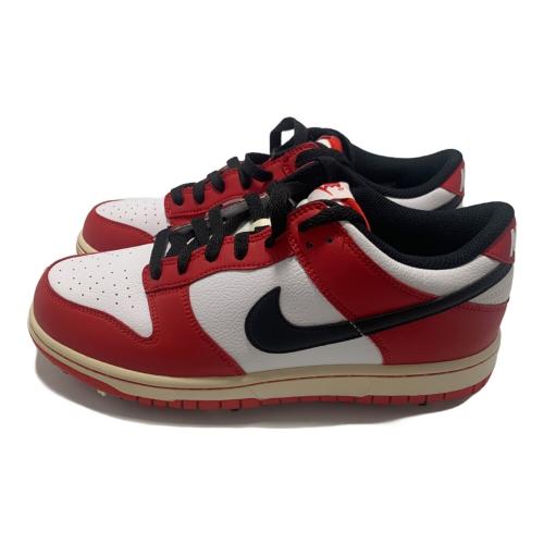 NIKE (ナイキ) DUNK LOW CHICAGO GOLF 488345-106 レディース SIZE 25.5cm レッド×ホワイト