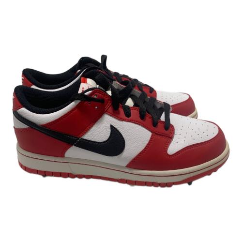 NIKE (ナイキ) DUNK LOW CHICAGO GOLF 488345-106 レディース SIZE 25.5cm レッド×ホワイト