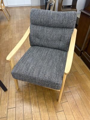 木肘チェア ナチュラル×ブラウン