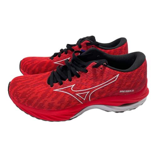 MIZUNO (ミズノ) ランニングシューズ J1GC220306 ウエーブライダー 26 メンズ SIZE 25.5cm オレンジ レッド 未使用品 J1GC220306
