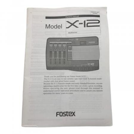 Fostex (フォステクス) カセットマルチトラックレコーダー X-12 ※現状