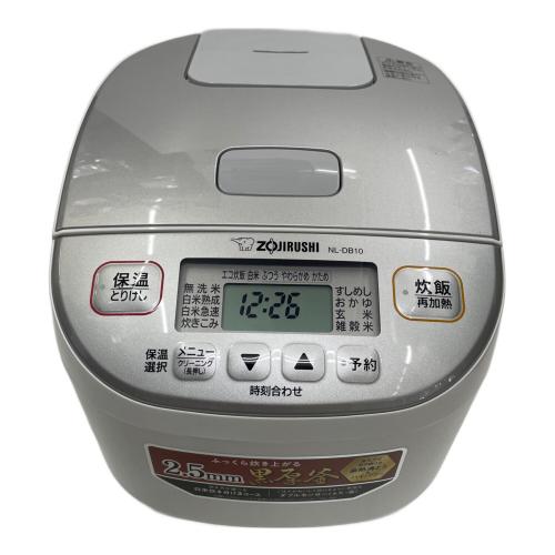 象印 (ゾウジルシ) マイコン炊飯ジャー NL-DB10-WA 2023年製 5.5合(1.0L)