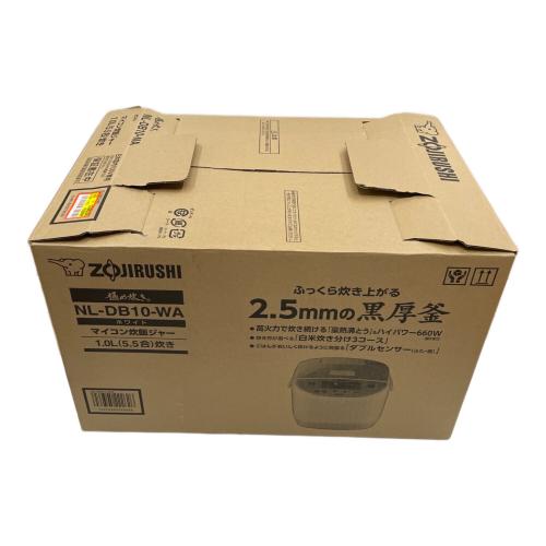象印 (ゾウジルシ) マイコン炊飯ジャー NL-DB10-WA 2023年製 5.5合(1.0L)