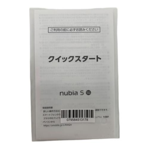 nubia S 5G A403ZT ※チェックの為一度フィルム剥がしてます