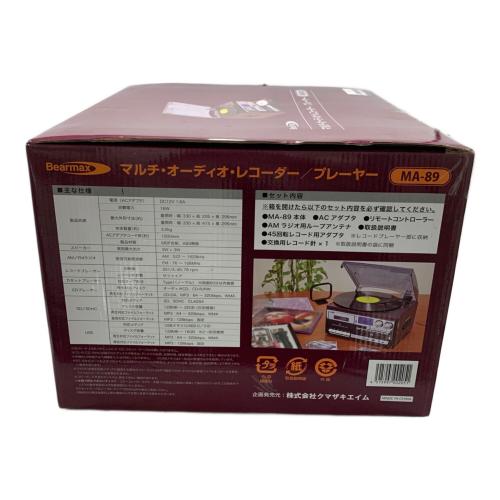 Beamax オーディオレコーダー/プレーヤー MA89
