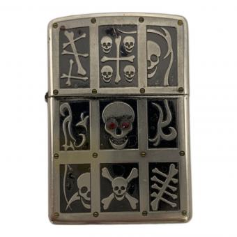 ZIPPO (ジッポ) オイルライター 2005年製 ドクロ スカル 両面