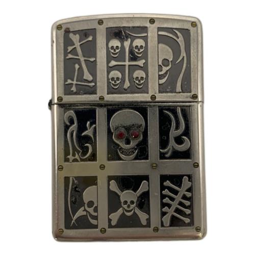 ZIPPO (ジッポ) オイルライター 2005年製 ドクロ スカル 両面