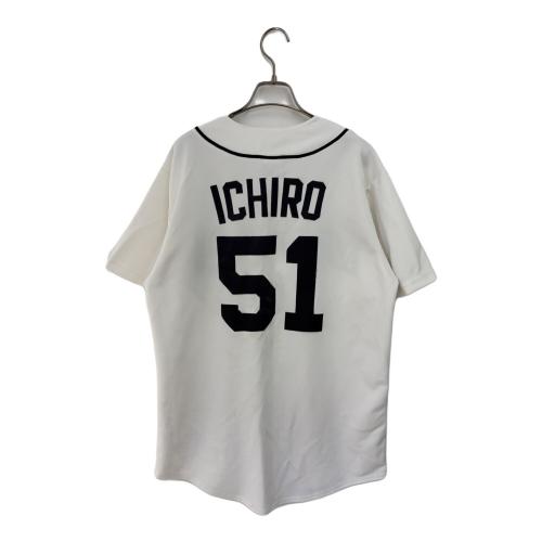 Majestic (マジェスティック) 野球ユニフォーム MARINERS ICHIRO 51 ユニセックス ホワイト
