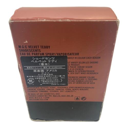 M・A・C (マック) オードパルファム 50ml 残量80%-99% シェードセンツ ベルベット テディー