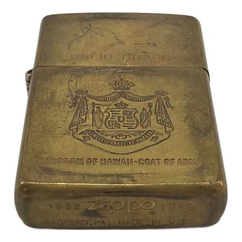 ZIPPO (ジッポ) オイルライター 1990年製 KINGDOM OF HAWAII COAT OF ARMS