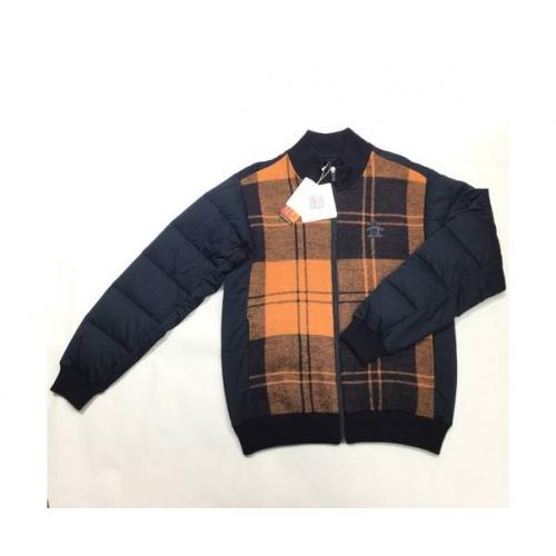MUNSING WEAR ハイブリッドダウンブルゾン ネイビー×オレンジ 秋冬物