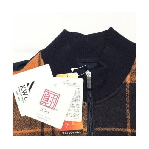 MUNSING WEAR ハイブリッドダウンブルゾン ネイビー×オレンジ 秋冬物