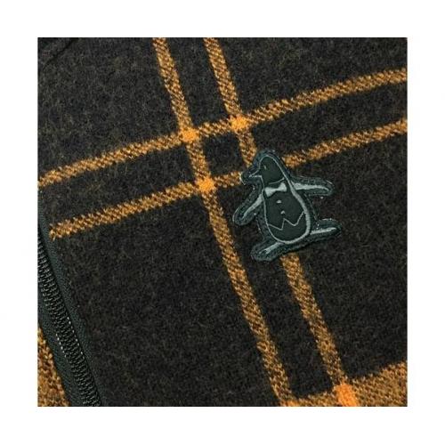 MUNSING WEAR ハイブリッドダウンブルゾン ネイビー×オレンジ 秋冬物