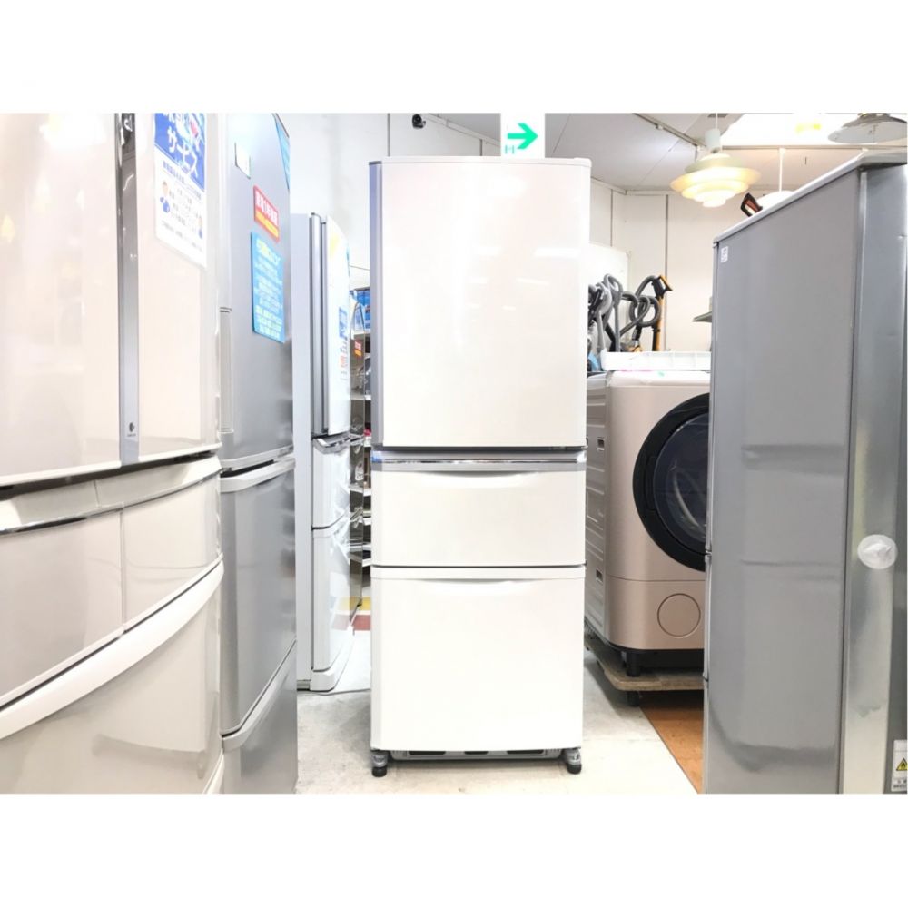 ☆ 2016年製 三菱ノンフロン冷凍冷蔵庫 MR-C34Z-W1形 335リットル 中古 