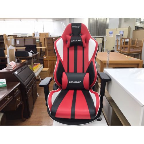 AKRACING (エーケーレーシング) ゲーミングチェア レッド×ブラック ロータイプ