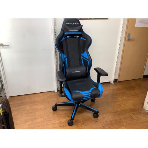 DXRACER (デラックスレーサー) ゲーミングチェア ブラック×ブルー