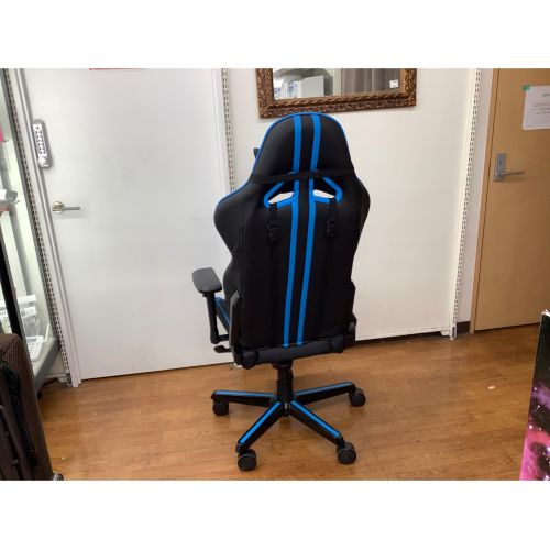 DXRACER (デラックスレーサー) ゲーミングチェア ブラック×ブルー