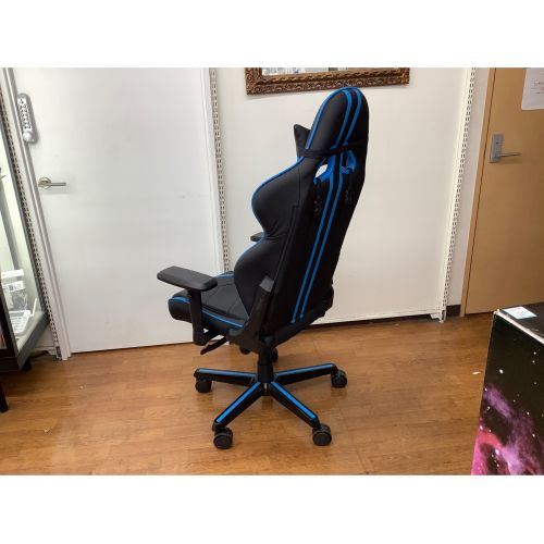 DXRACER (デラックスレーサー) ゲーミングチェア ブラック×ブルー