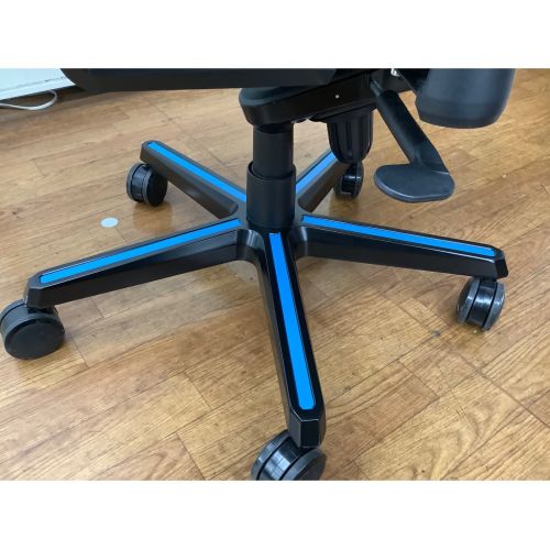 DXRACER (デラックスレーサー) ゲーミングチェア ブラック×ブルー