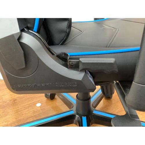 DXRACER (デラックスレーサー) ゲーミングチェア ブラック×ブルー