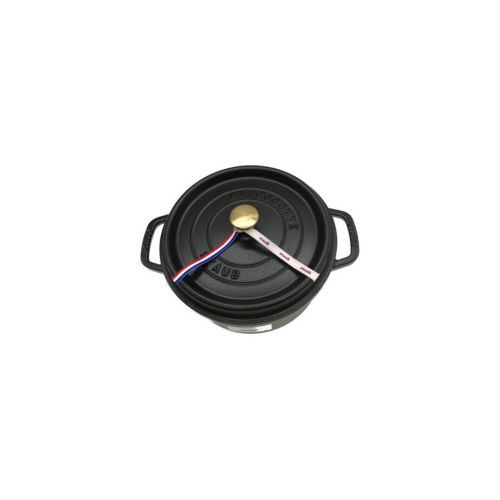 Staub (ストウブ) ストーンウェア・ラウンドココット24cm ブラック