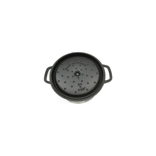 Staub (ストウブ) ストーンウェア・ラウンドココット24cm ブラック
