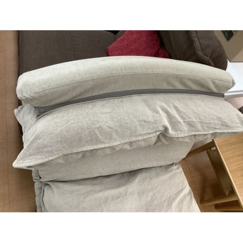 無印良品 (ムジルシリョウヒン) ハイバックリクライニングソファー1シーター ベージュ +オットマン14.900円
