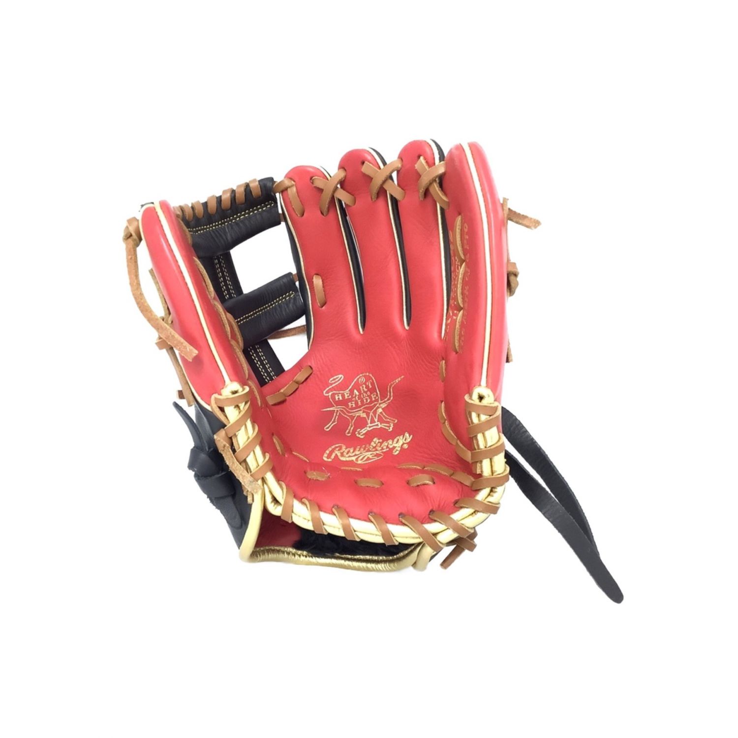 Rawlings ローリングス 軟式グローブ レッド ブラック 右投げ軟式用 内野手向け Gr9hmc42 トレファクonline