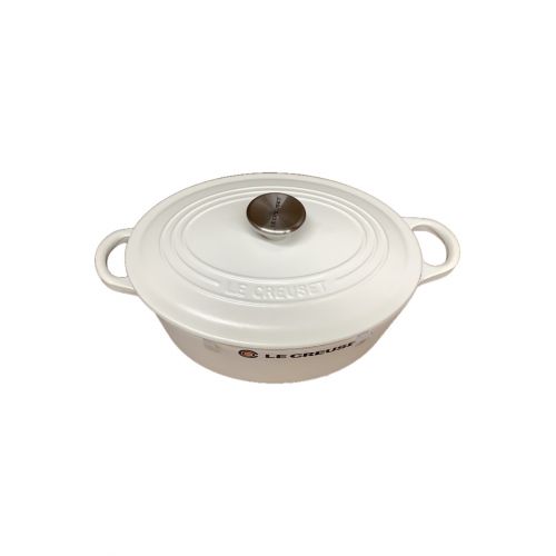 LE CREUSET (ルクルーゼ) ココットオーバル ホワイト 25cm｜トレファク