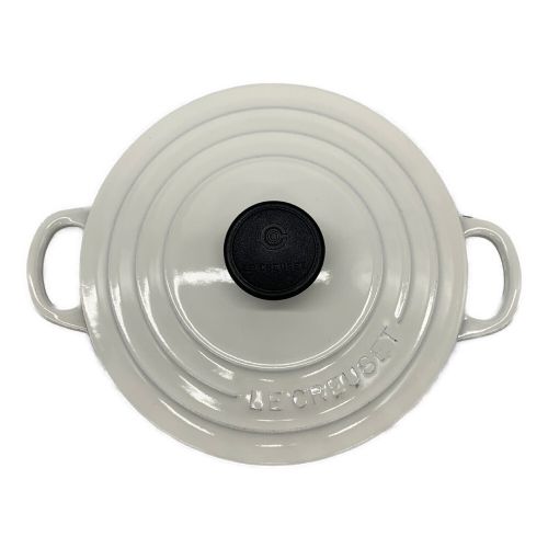LE CREUSET (ルクルーゼ) 両手鍋 ホワイト USED 18cm｜トレファクONLINE