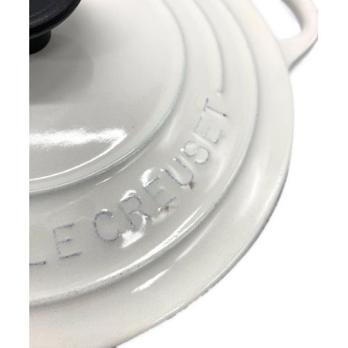 LE CREUSET (ルクルーゼ) 両手鍋 ホワイト USED 18cm｜トレファクONLINE