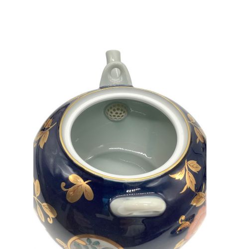有田焼 (アリタヤキ) 蓋付茶器湯呑み揃え 藍/金 古伊万里金彩 波佐見焼