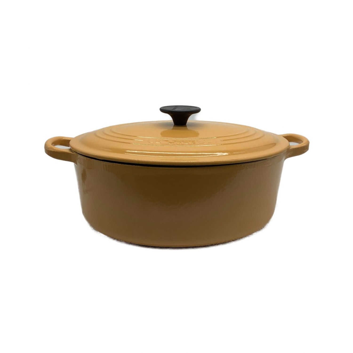 LE CREUSET (ルクルーゼ) 両手鍋 イエロー ココットオーバル27cm