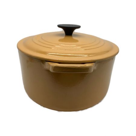 LE CREUSET (ルクルーゼ) 両手鍋 イエロー ココットオーバル27cm