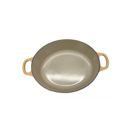 LE CREUSET (ルクルーゼ) 両手鍋 イエロー ココットオーバル27cm